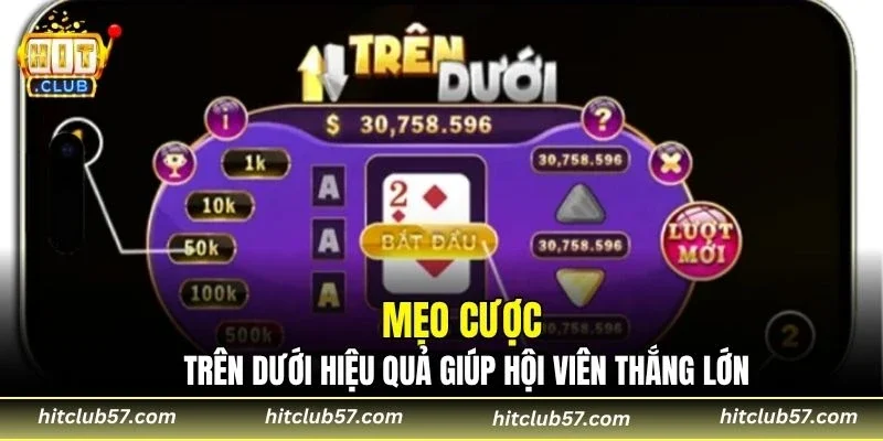 Mẹo cược trên dưới hiệu quả giúp hội viên thắng lớn